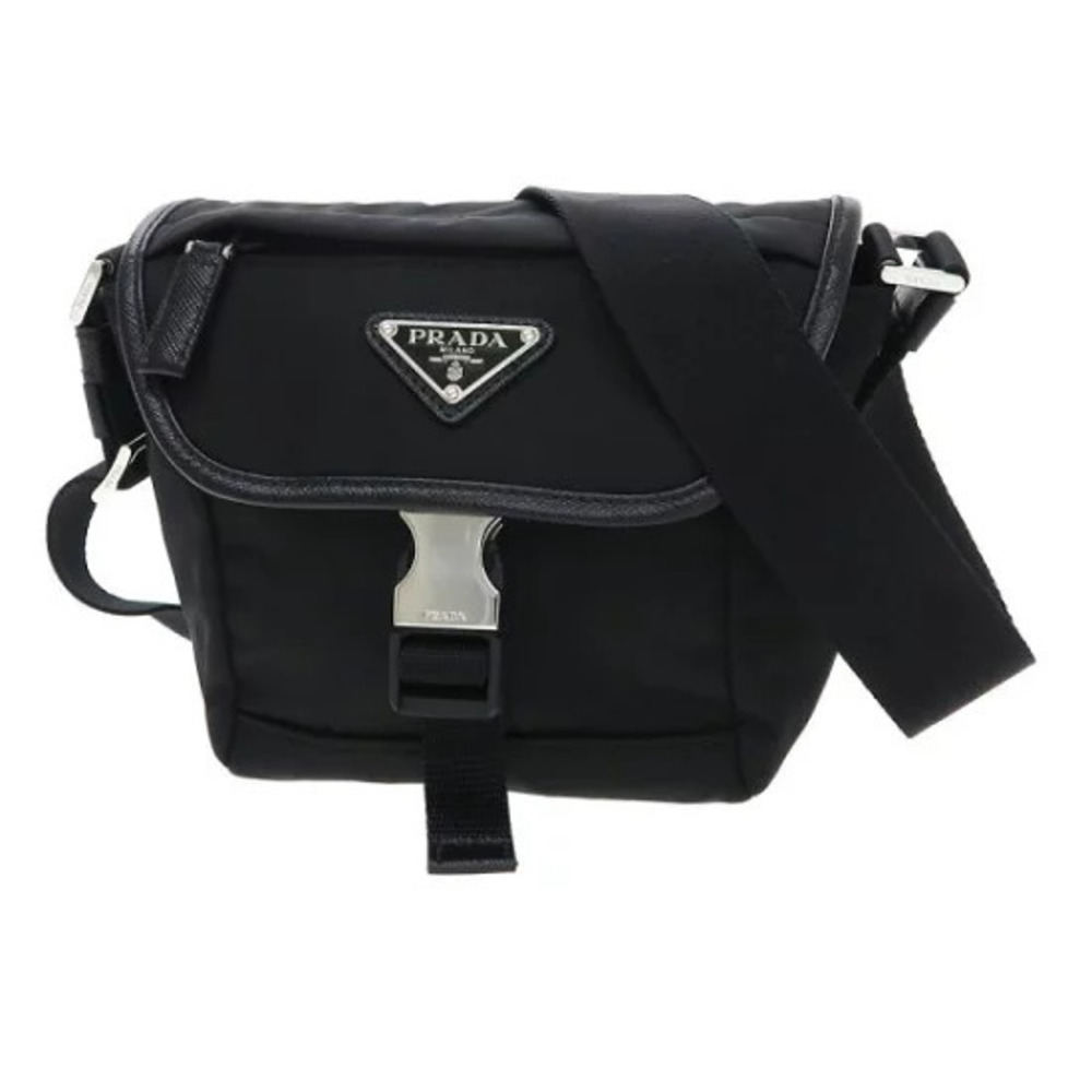 Prada Crossbody Messenger Bag Black